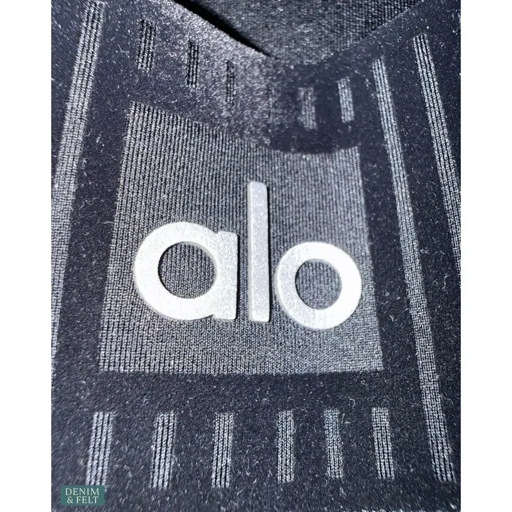 Alo‎ Yoga Airlift High Waist 7/8 Line Up Legging Black Sculpting Gym Yoga Sleek